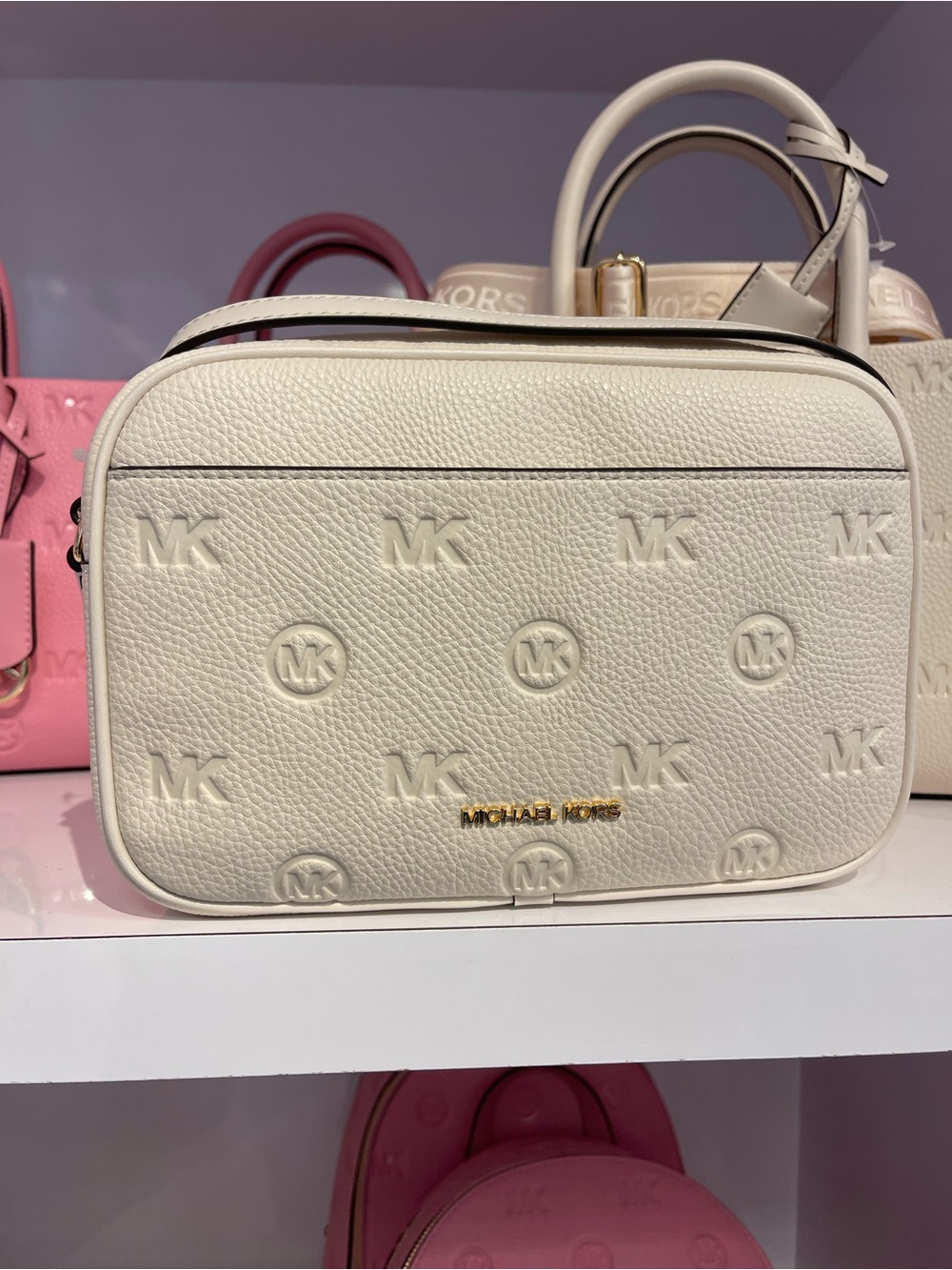 Michael Kors Jet Set Travel Large Logo Debossed EW Camera Crossbody Bag
Lt Cream - Picture 14 of 16
